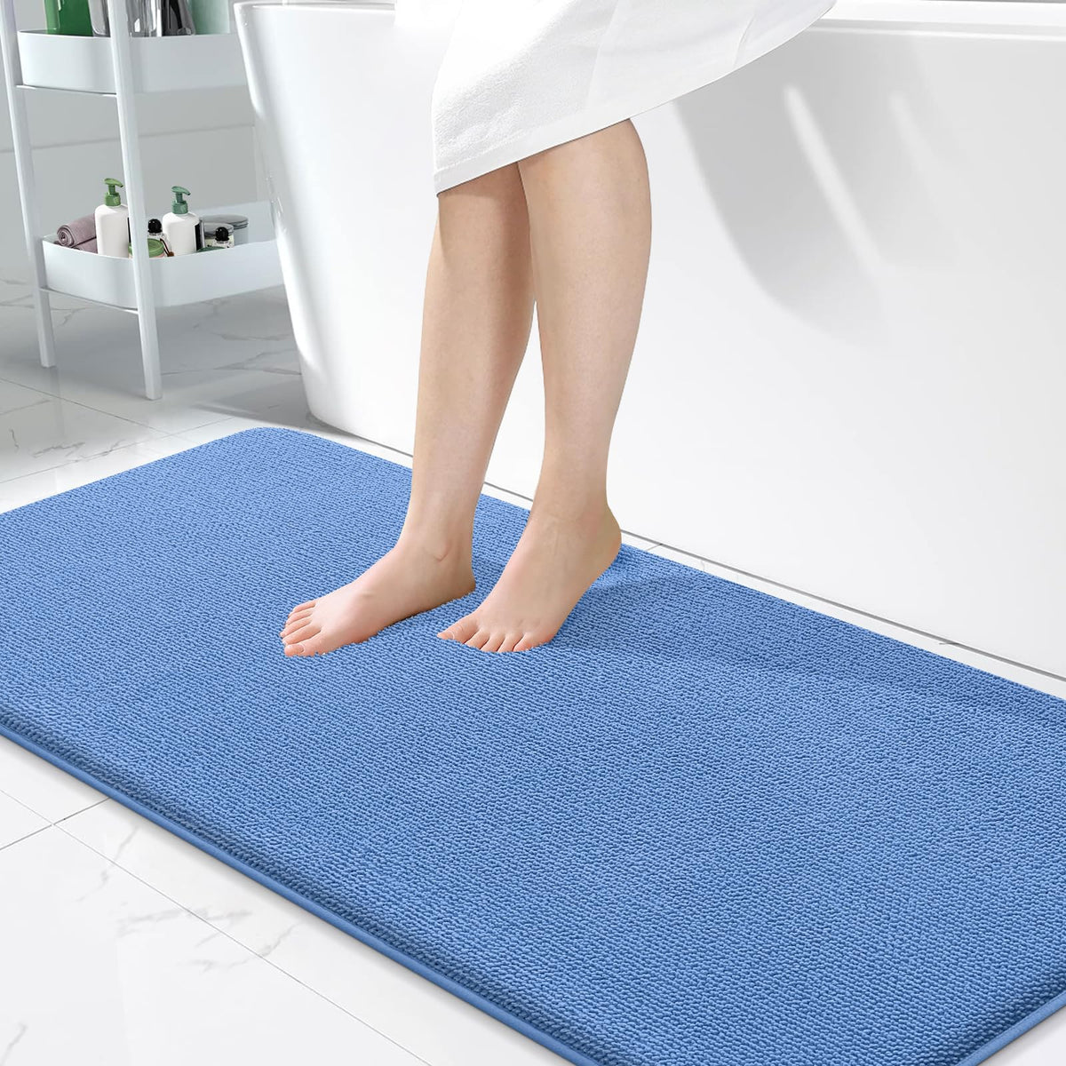 Memory Foam Bathroom Runner Rugs 47x24