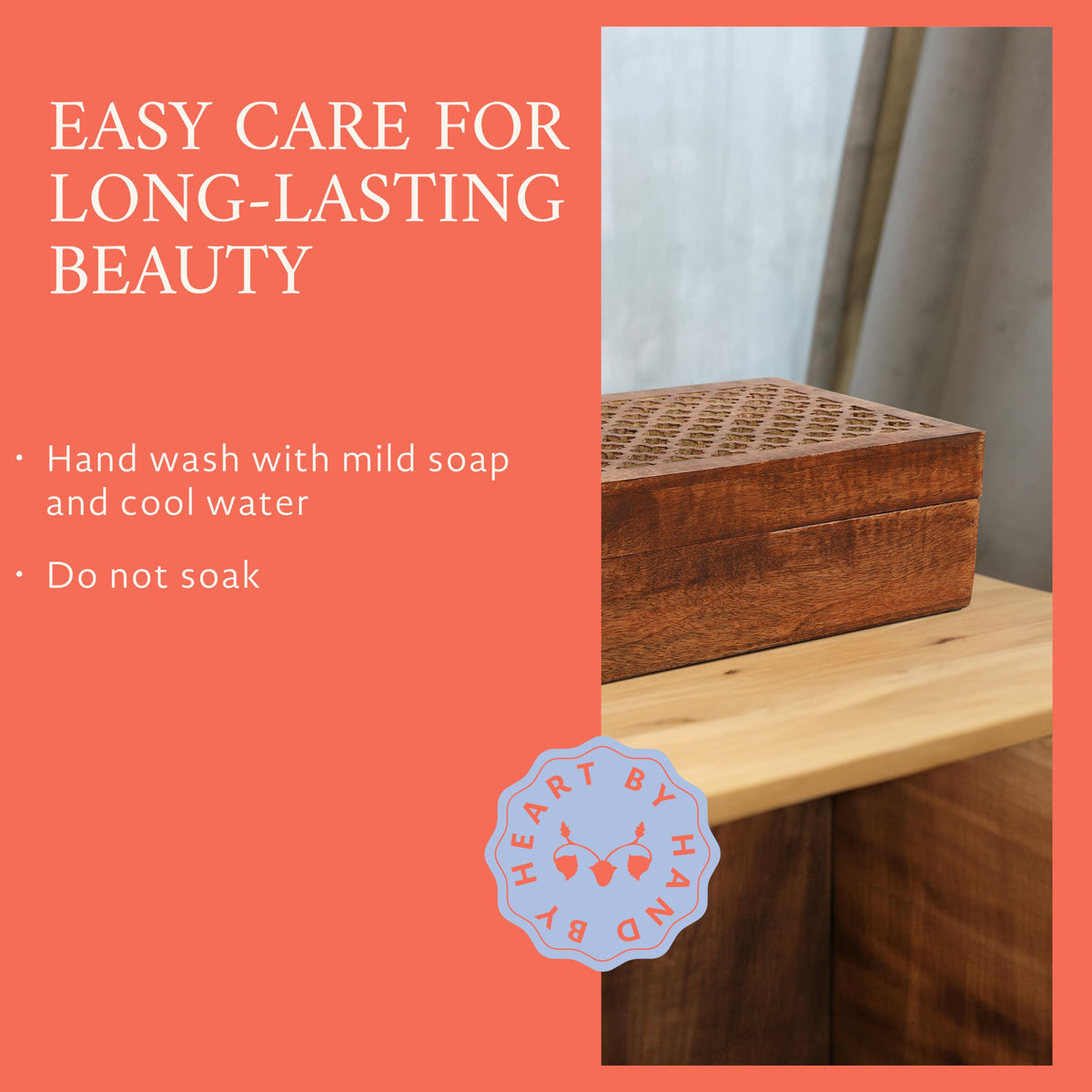 Trellis Mango Wood Box