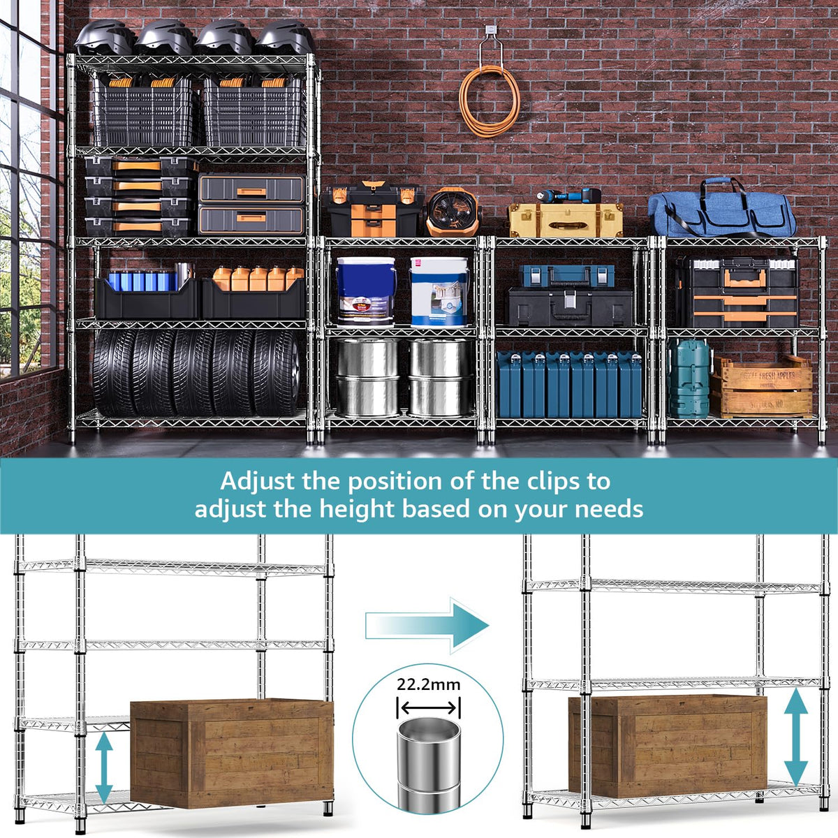 5 Shelf Storage Shelves