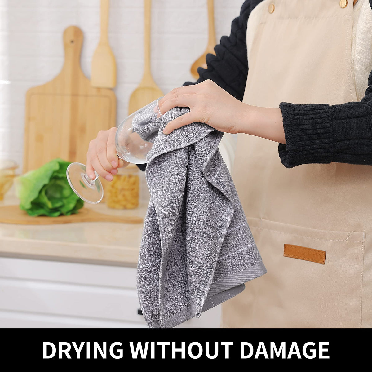 100% Cotton Terry Kitchen Towels (6 Count)