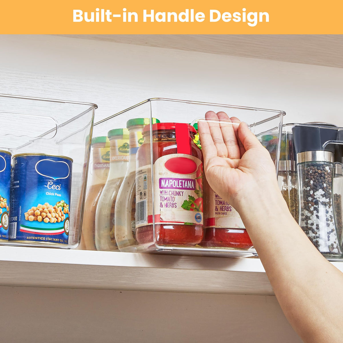 10 Pack Clear Storage Bins (10 Count)