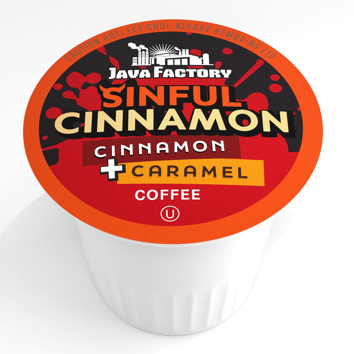 Coffee Pods Cinnamon Flavored Coffee Compatible with K Cup Brewers Including 2.0 (40 Count)
