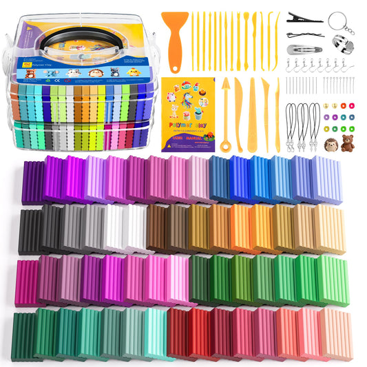 62 Color Polymer Clay Kit