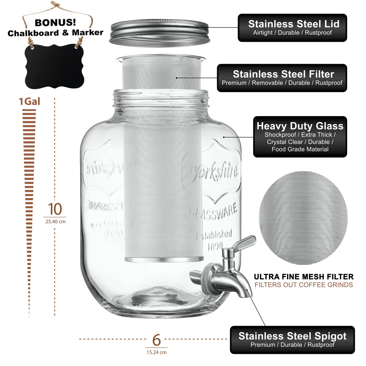 1 Gallon Cold Brew Coffee Maker