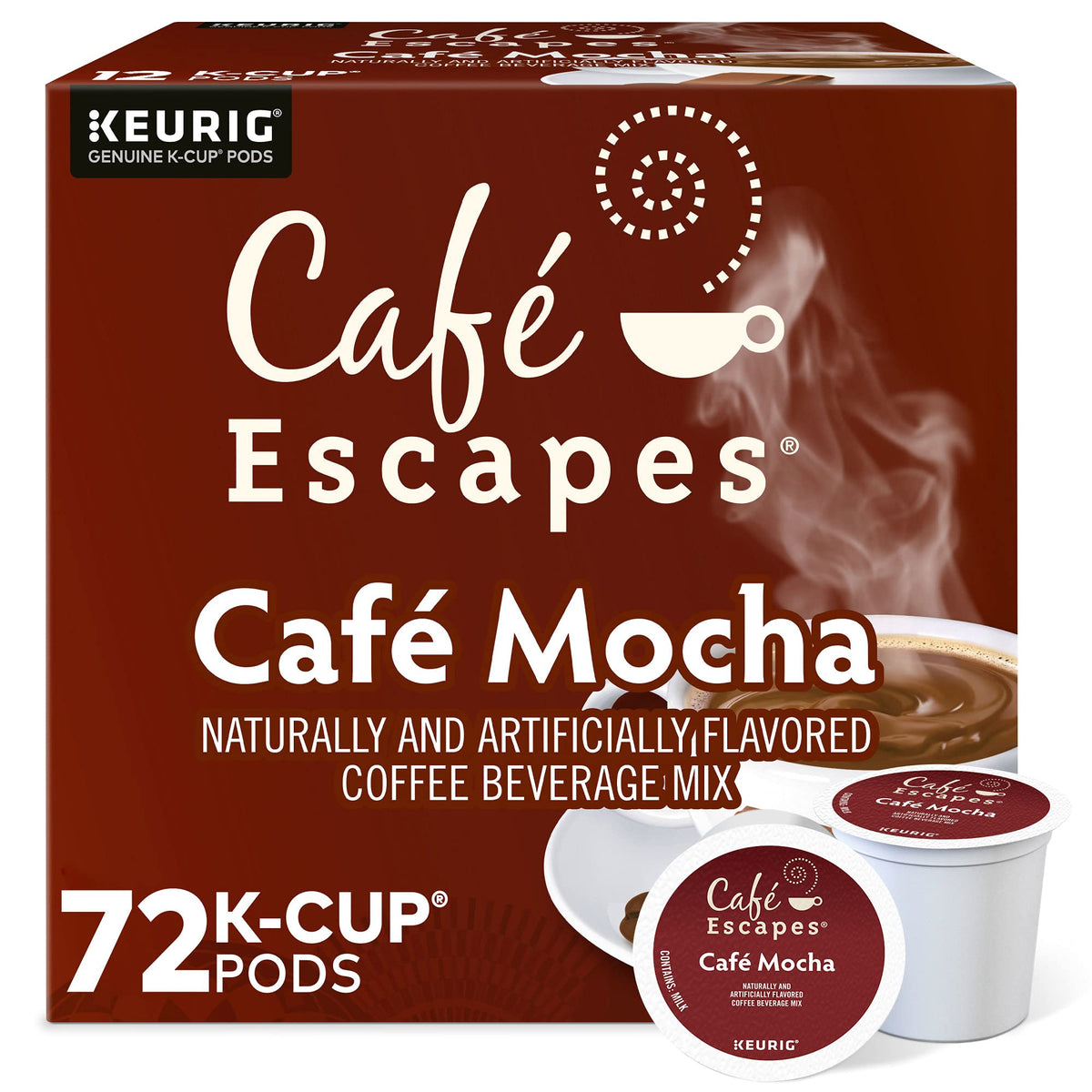 Cafe Escapes Cafe Mocha Keurig Single (72 Count)