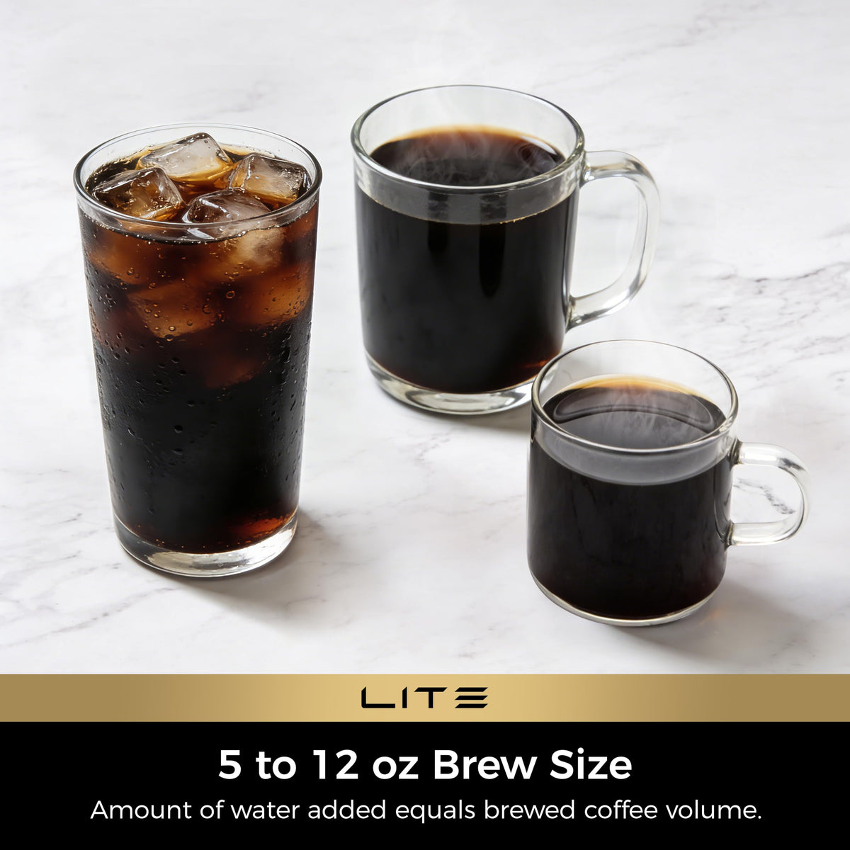Lite Single Serve Coffee Maker for K Cup with One Touch Brew