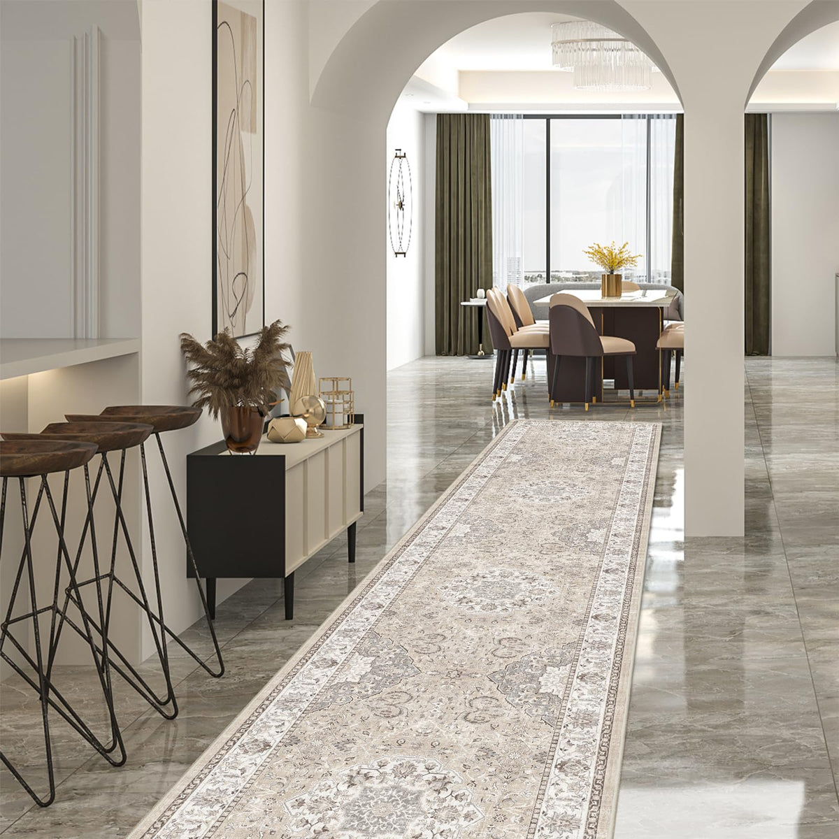 Hallway Washable Runner Rug