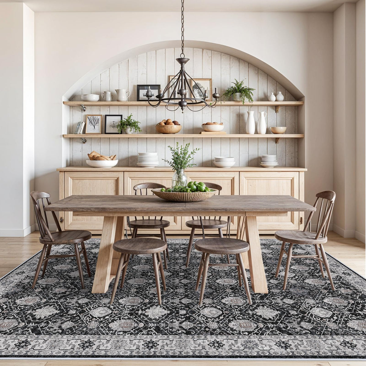 Washable Large 9x12 Area Rug (108 Sq Ft)