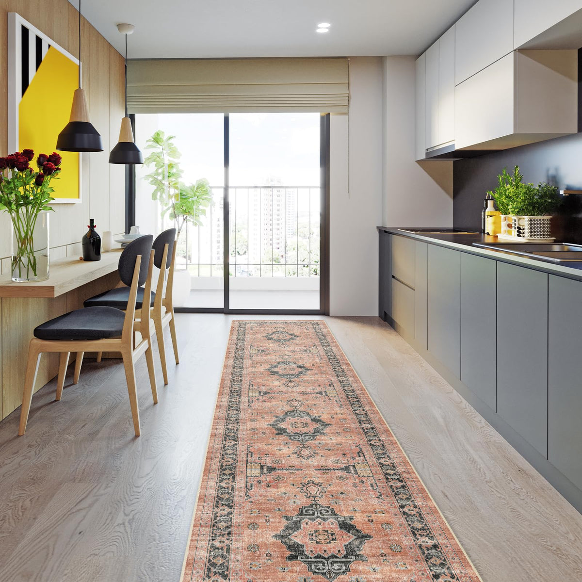 Hallway Washable Runner Rug