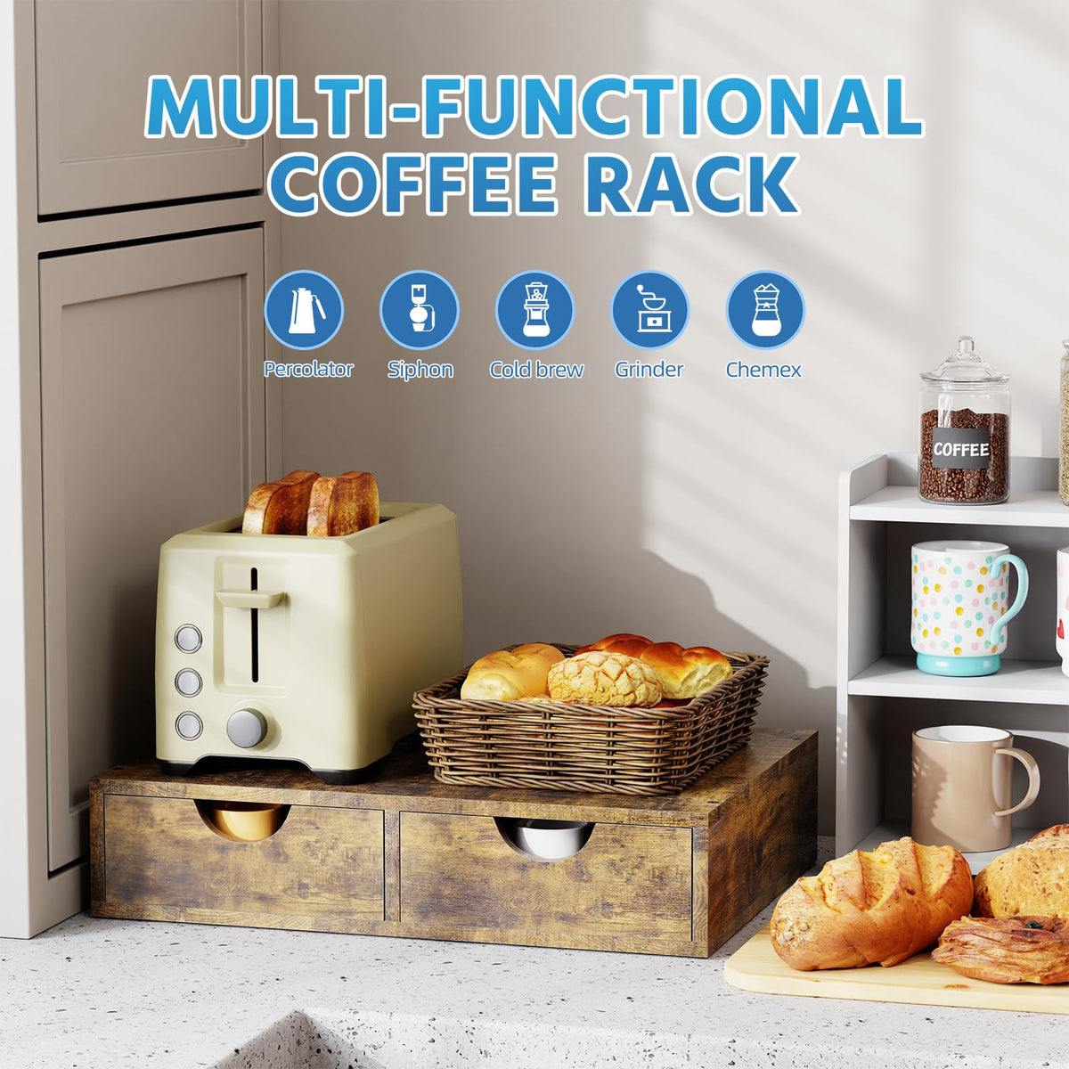 Wooden Coffee Pod Holder Drawer