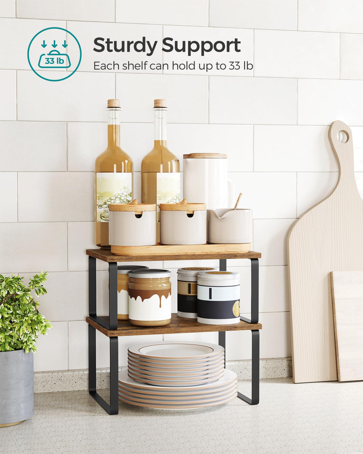 Cabinet Organizer Shelf (2 Count)