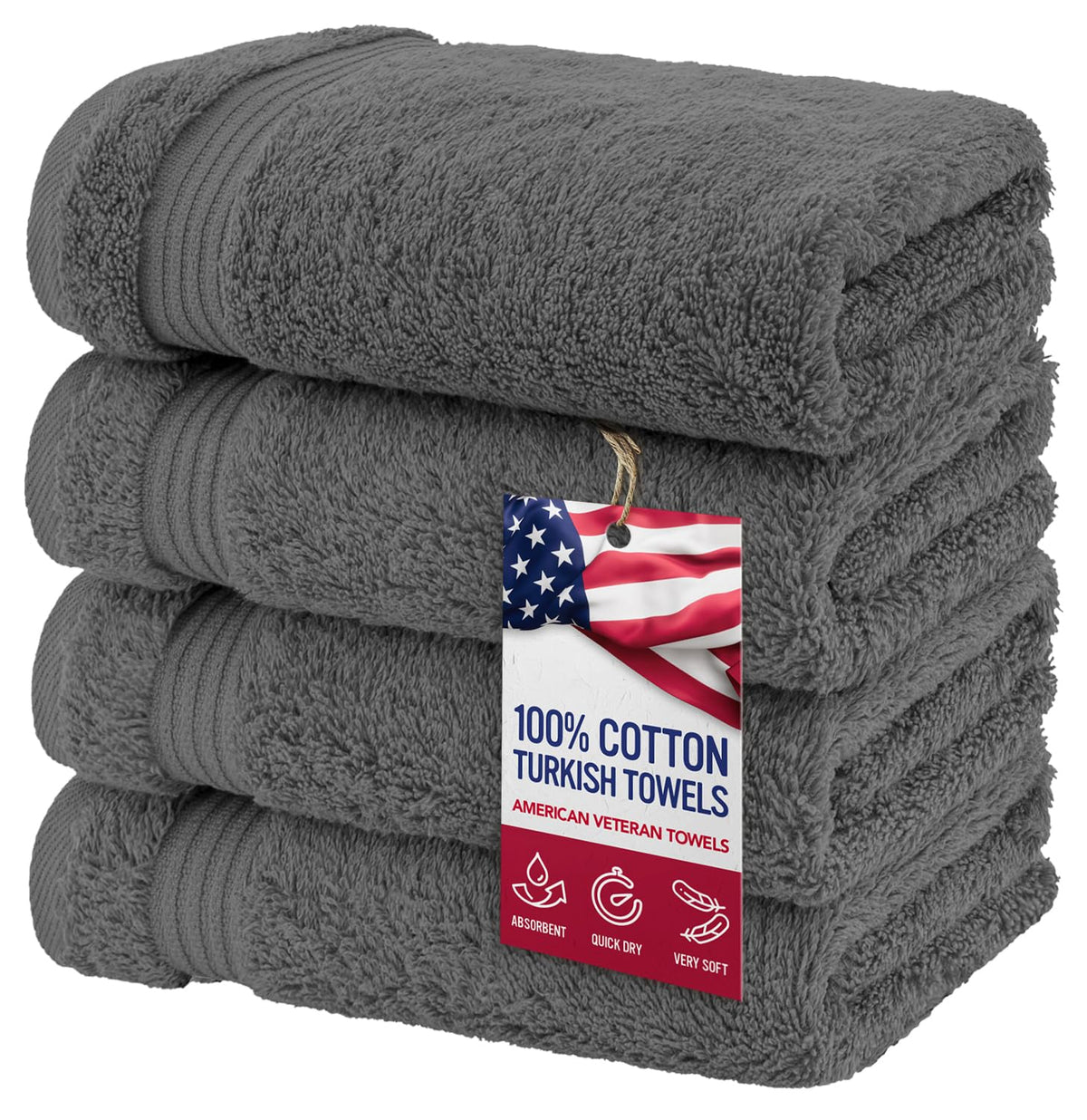 Hand Towels for Bathroom Set of 4 (4 Count)