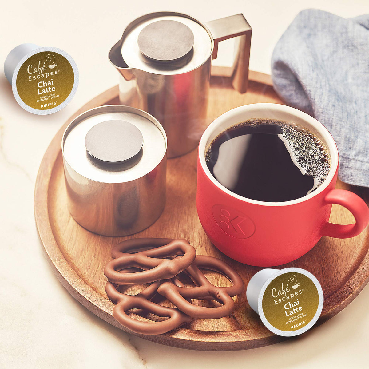 Cafe Escapes Chai Latte Keurig Single (96 Count)