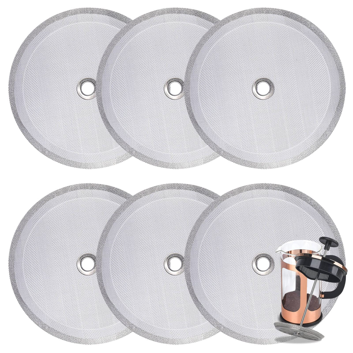 French Press Filter Replacement (6 Count)