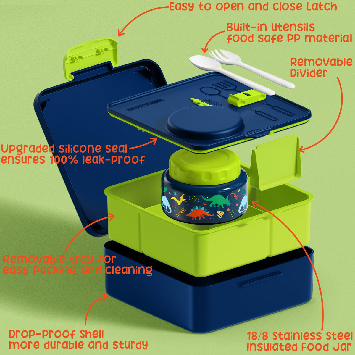 Bento Box for Kids Adults