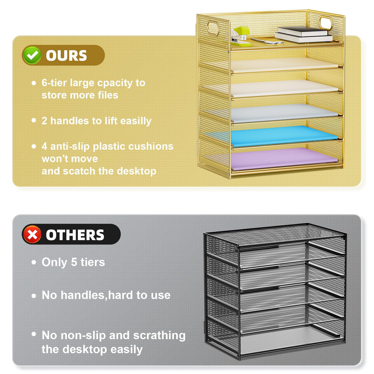 Paper Letter Tray Organizer