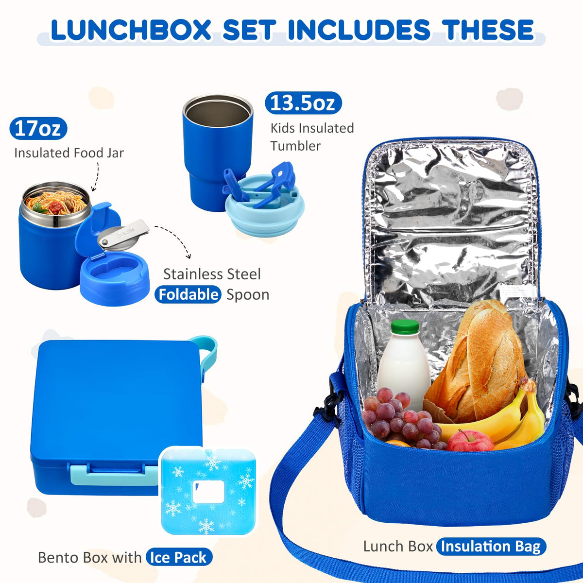 Lunch Box Set with Bento Box Container