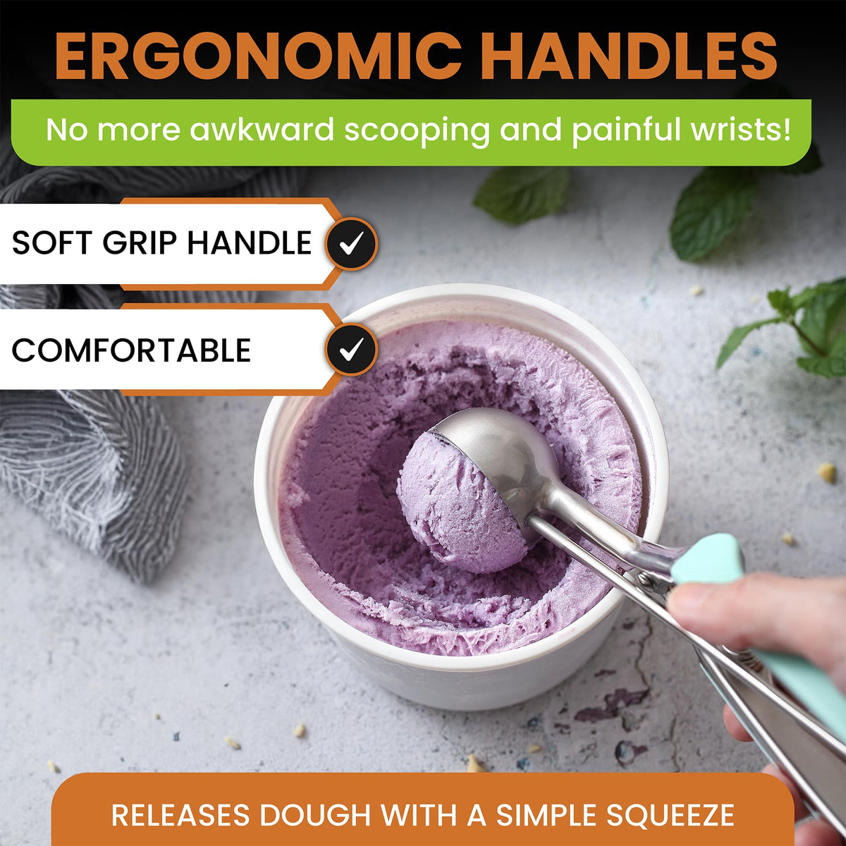Large Stainless Steel Cookie Scoop