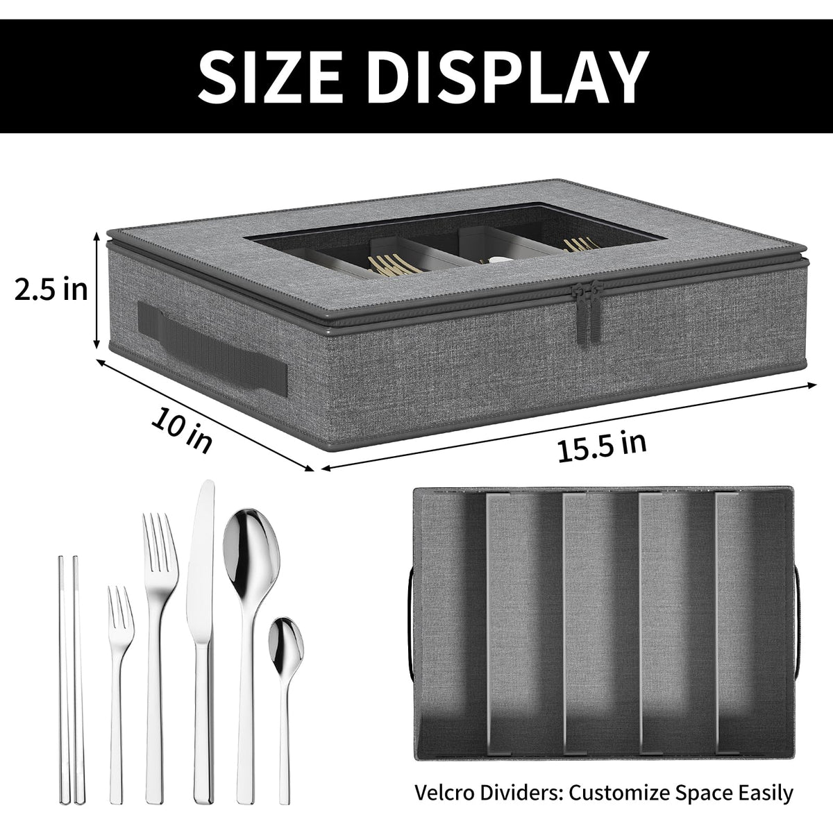 2 Pack Silverware Storage Box (2 Count)