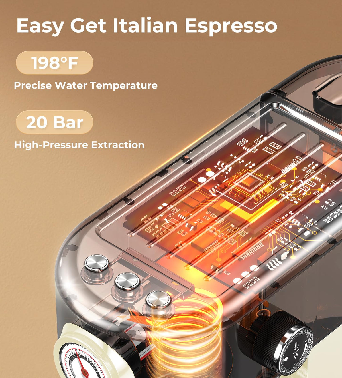 Espresso Machine with Milk Frother