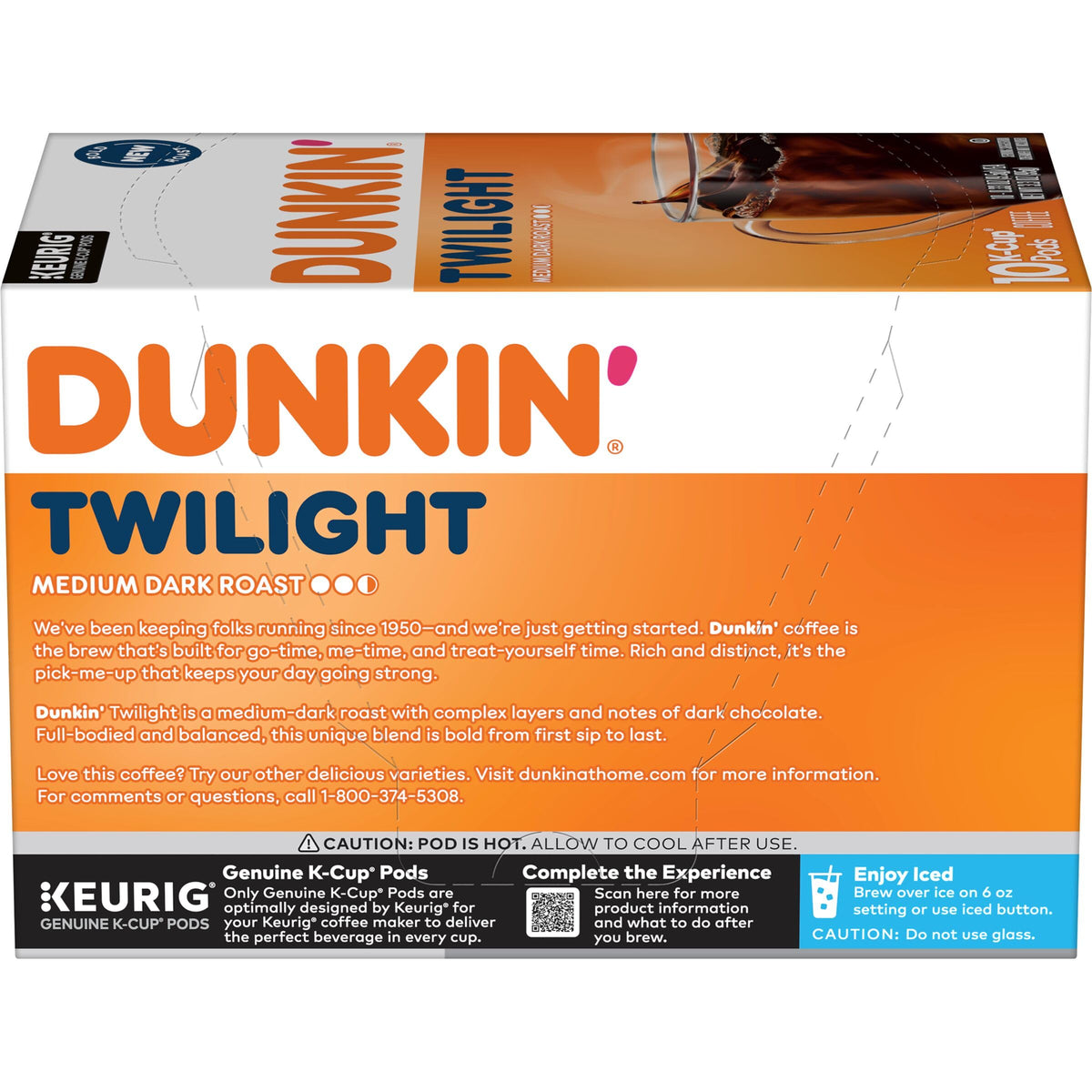 Dunkin’ Twilight Medium Dark Roast Coffee (10 Count)