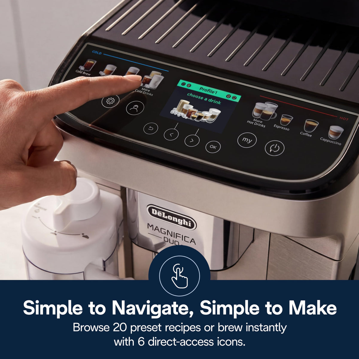 Magnifica Duo Automatic Espresso Machine