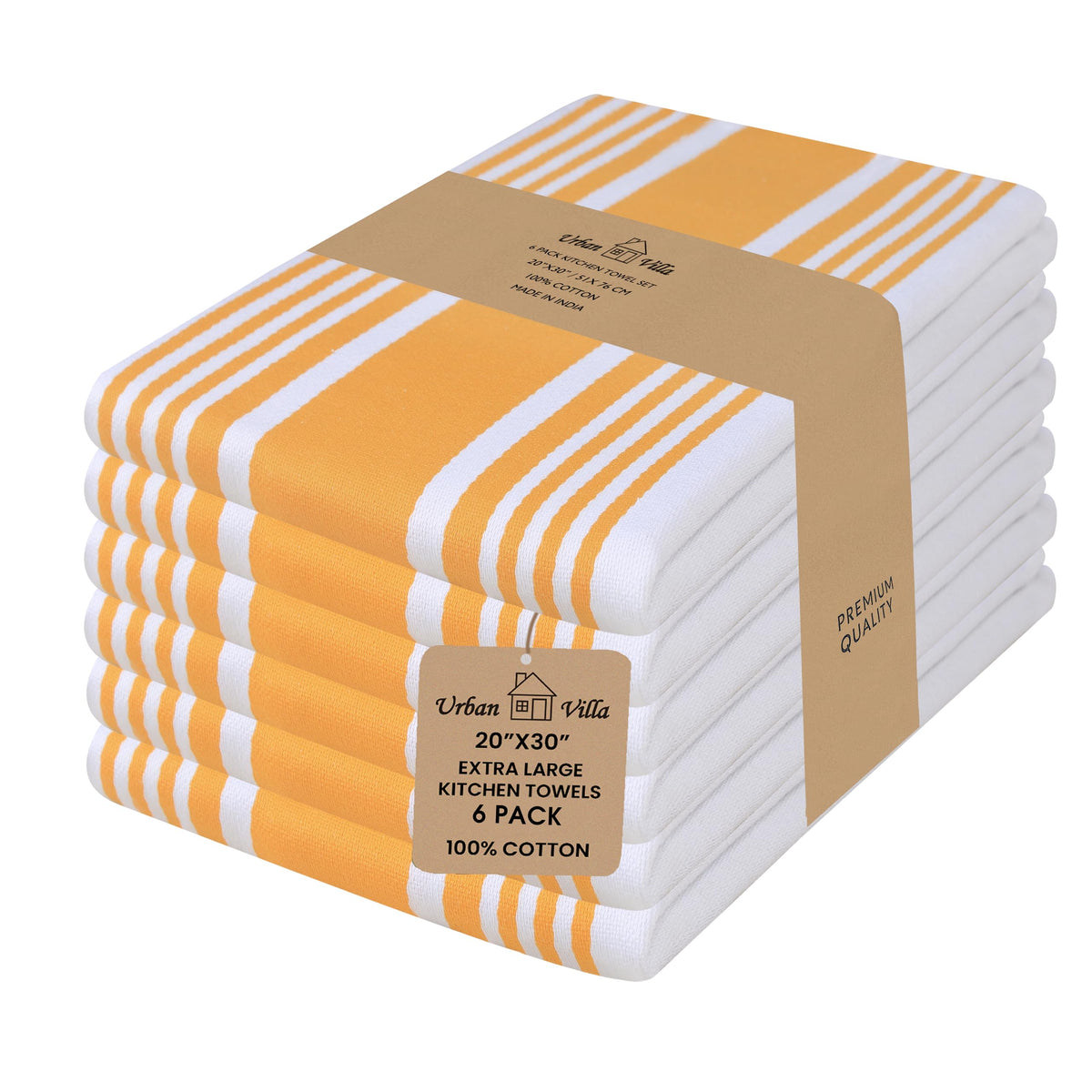 Kitchen Towels Cotton Dish Towels 20”x30” (6 Count)