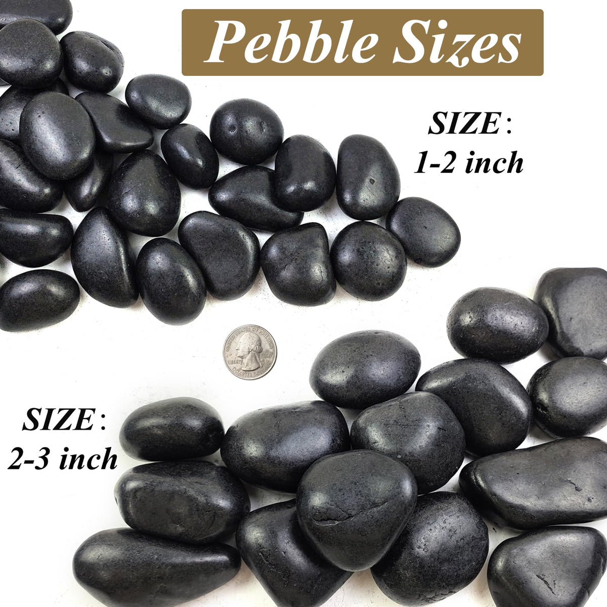 5 lbs Black River Rocks