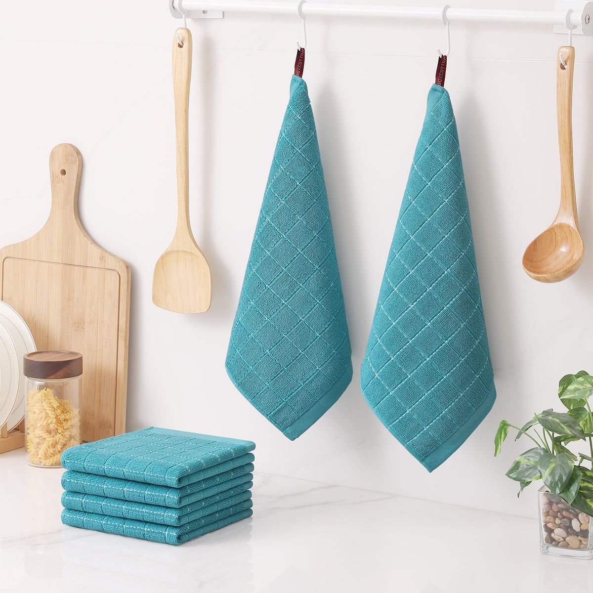 100% Cotton Terry Kitchen Dish Cloths (6 Count)