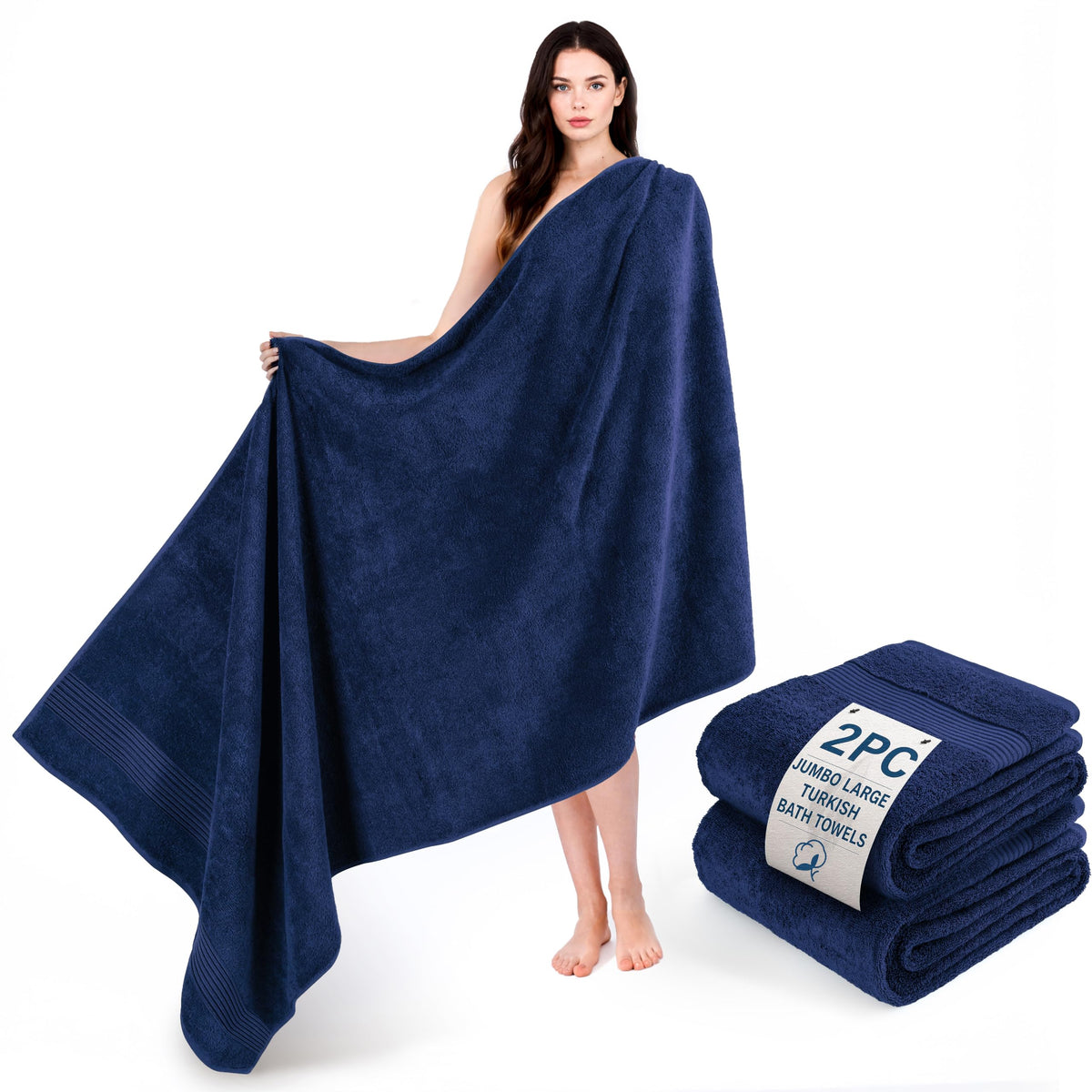 100% Cotton Turkish Towel Set (4 Count)