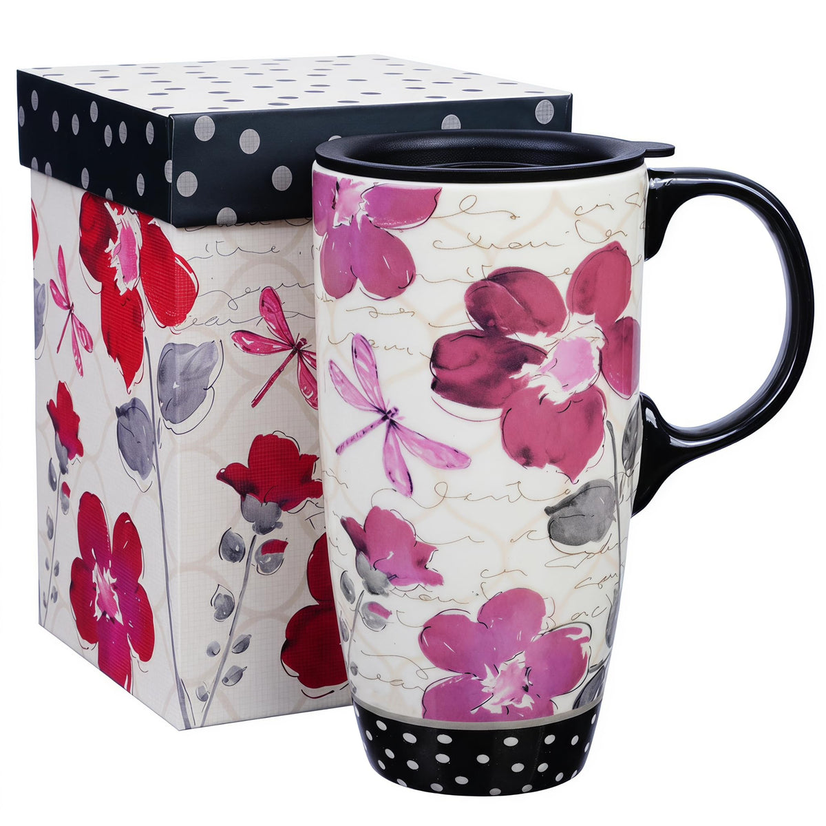 17oz Ceramic Travel Mug with Lid