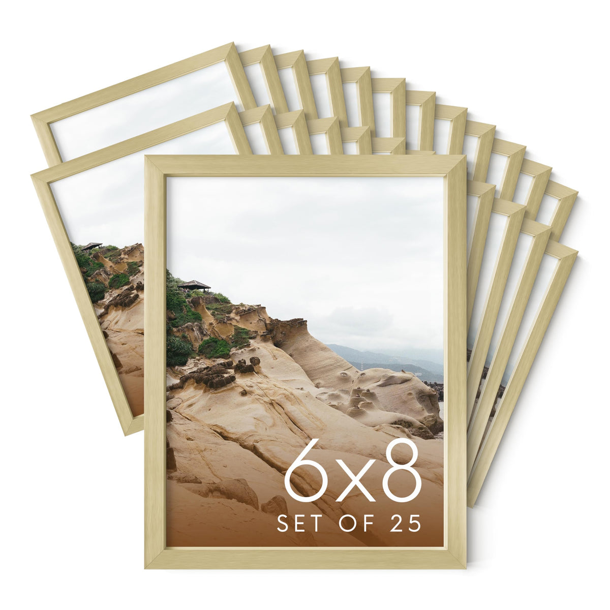 6x8 Gold Metal Picture Frames