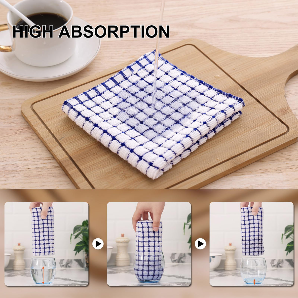 Cotton 12 Pack Terry Kitchen Towels (12 Count)