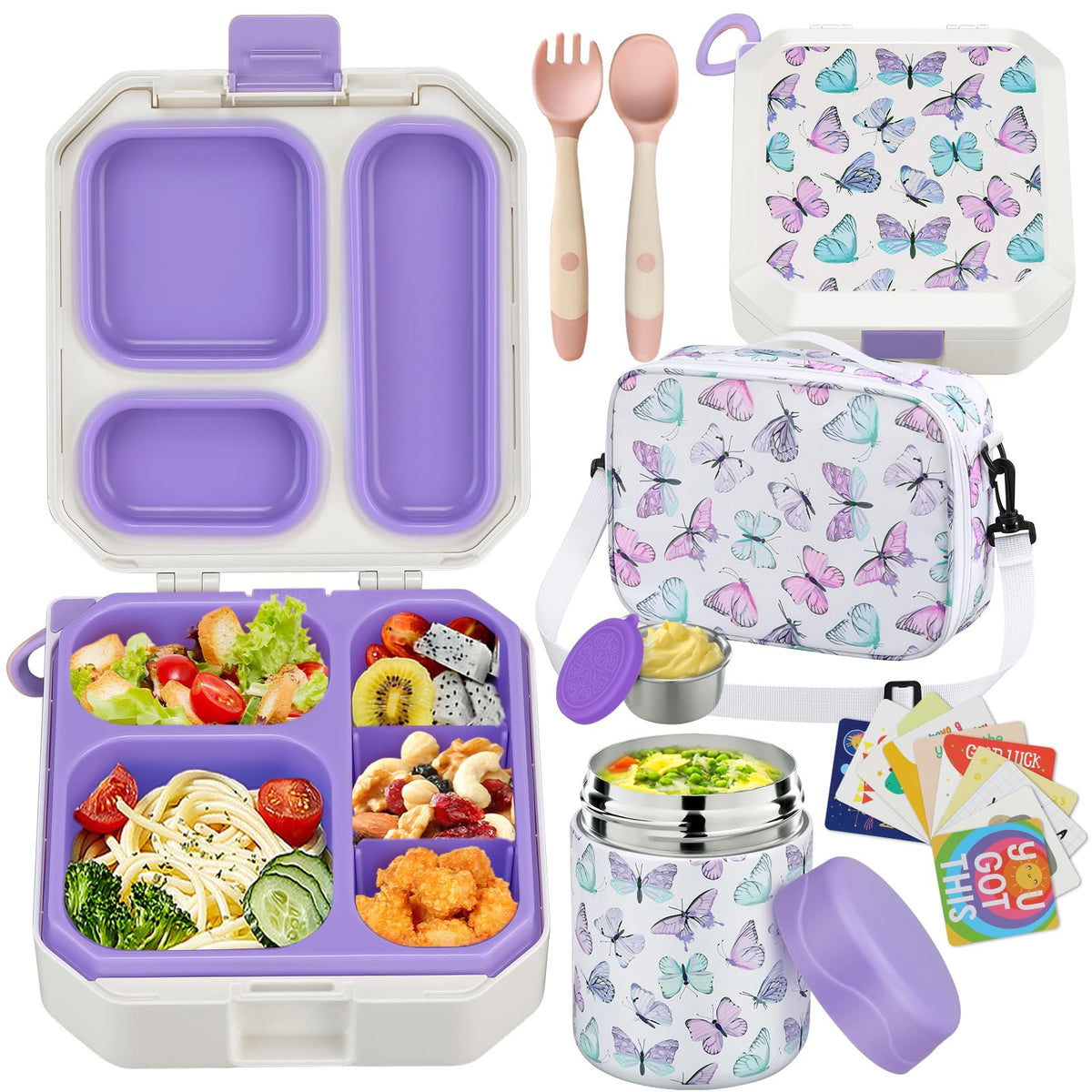 Bento Lunch Box for Kids with 12oz Soup Thermo Leak (6 Count)