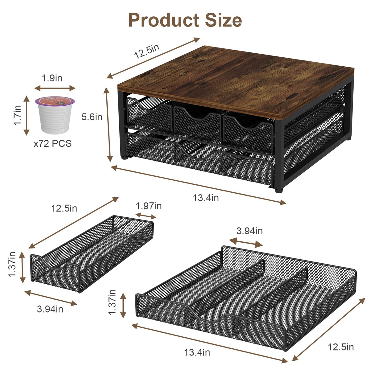 Coffee Pod Holder For Counter