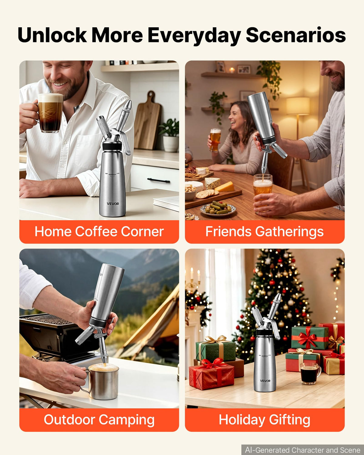 Nitro Cold Brew Coffee Maker 17 oz Nitrogen Dispenser System