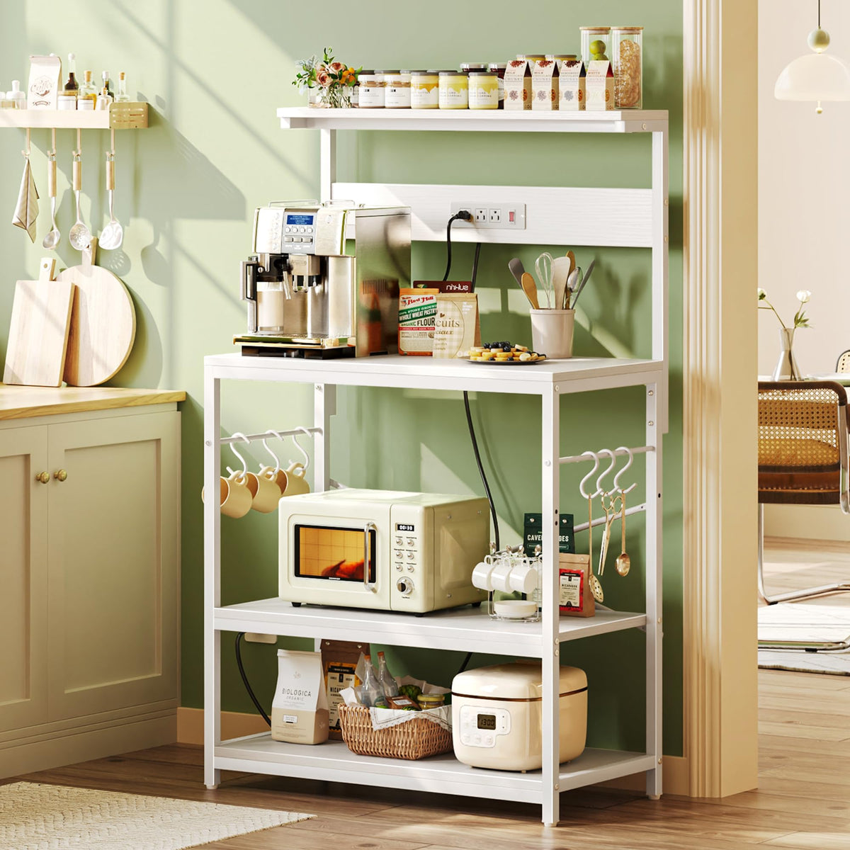 Bakers Rack with Power Outlets