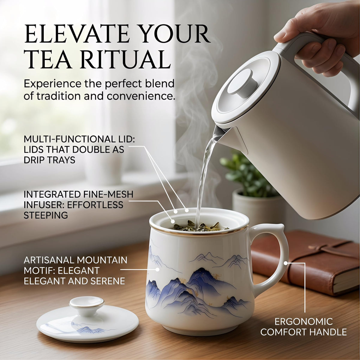 Ceramic tea cups