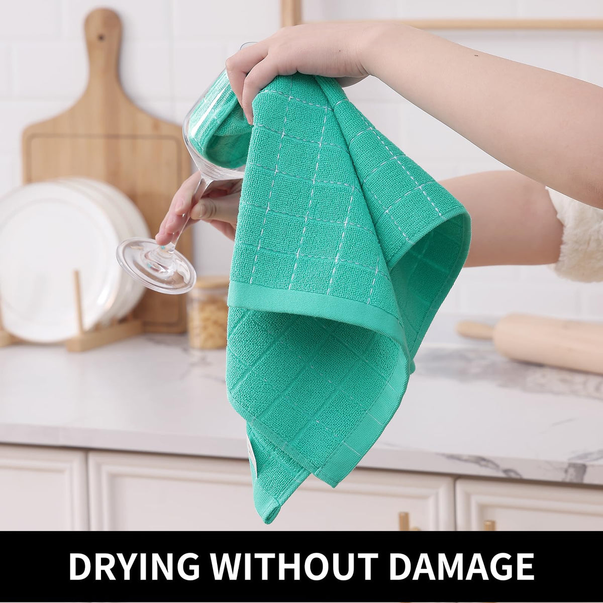 100% Cotton Terry Kitchen Towels (8 Count)