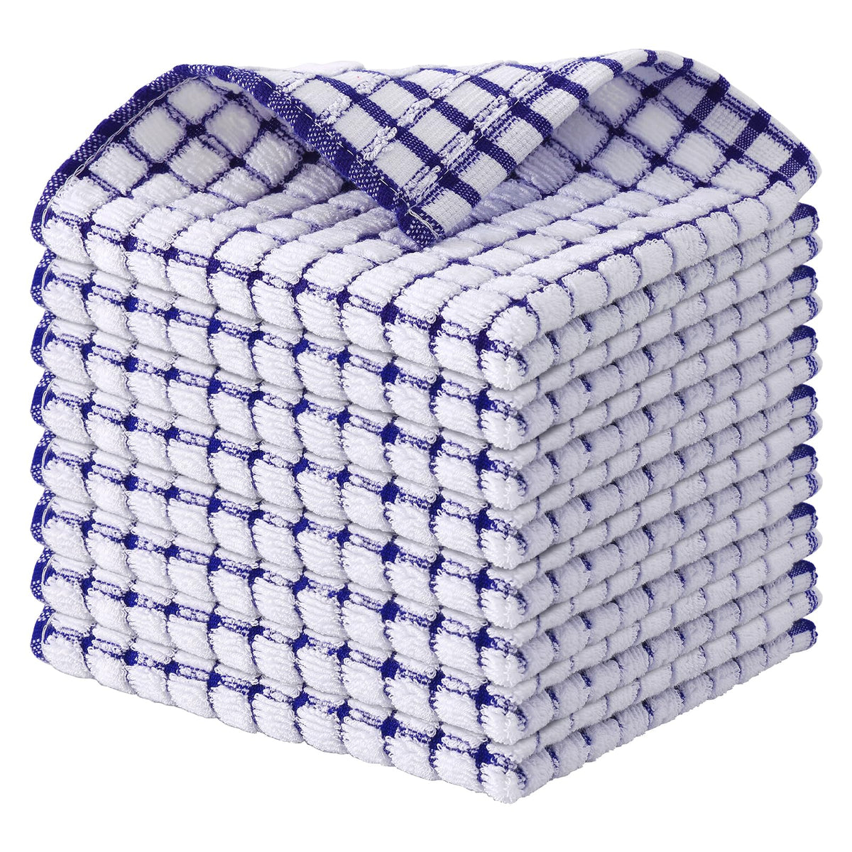 Cotton 8 Pack Terry Kitchen Dish Cloths (8 Count)