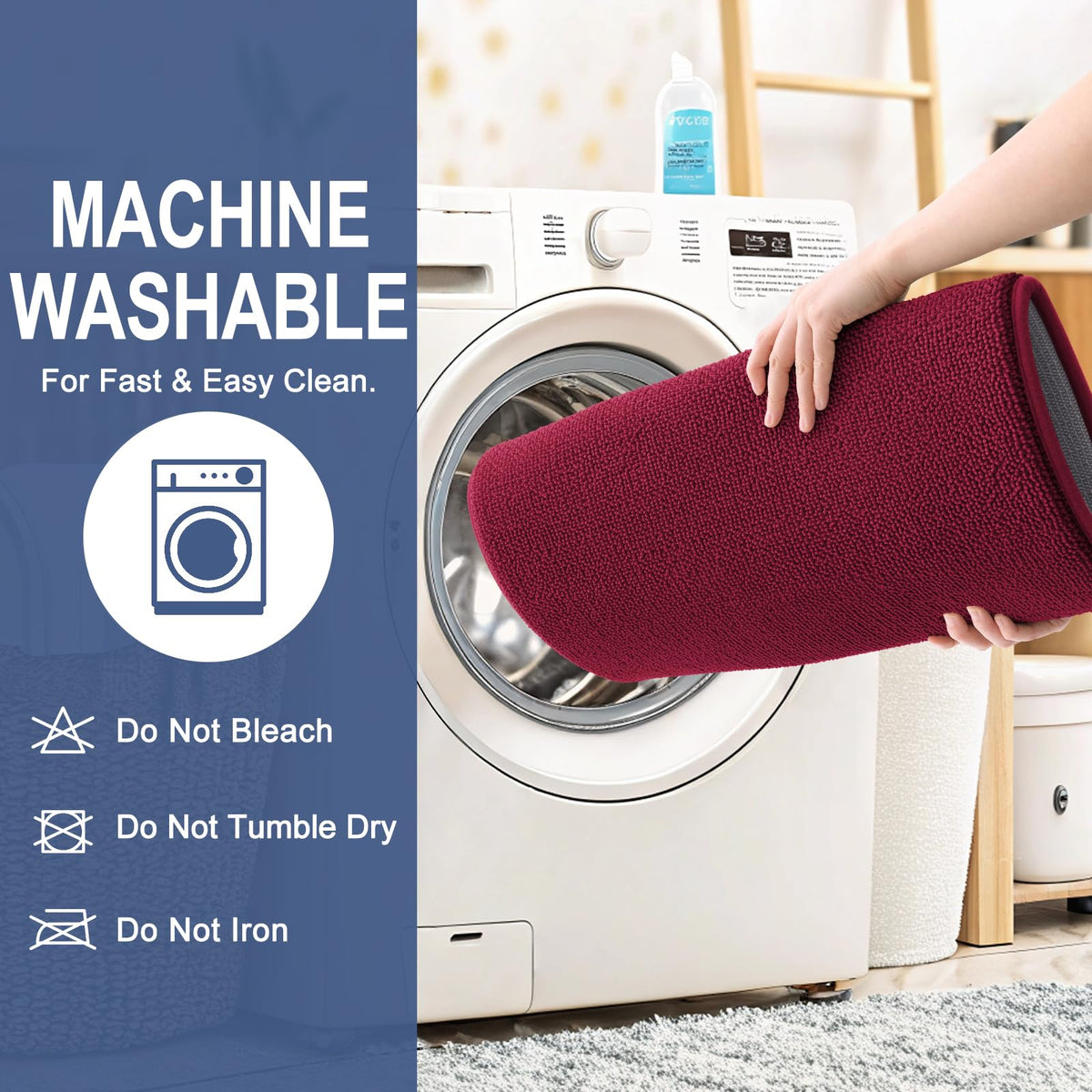 Memory Foam Bathroom Runner Rugs 44x24
