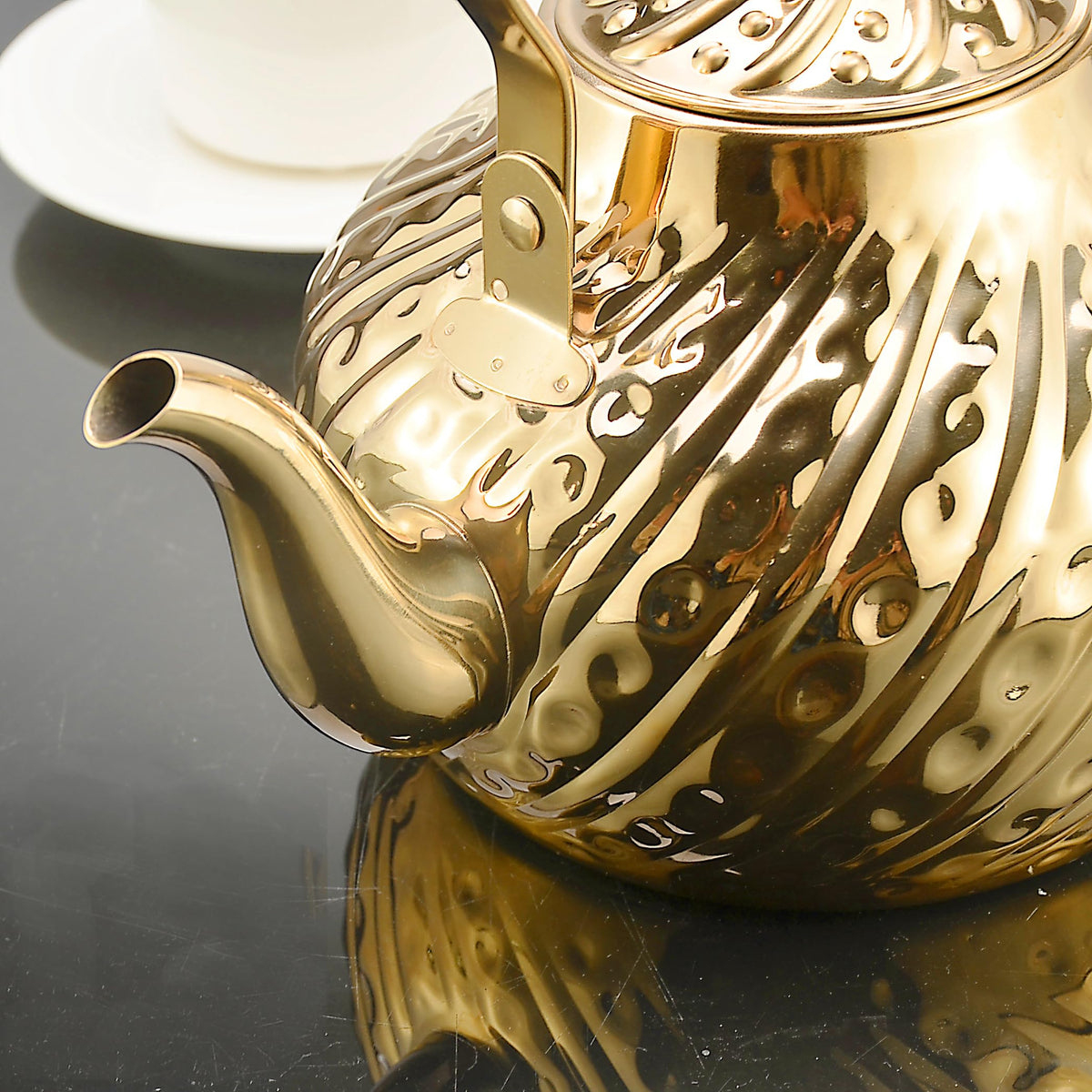 2000ml stainless steel antique style teapot