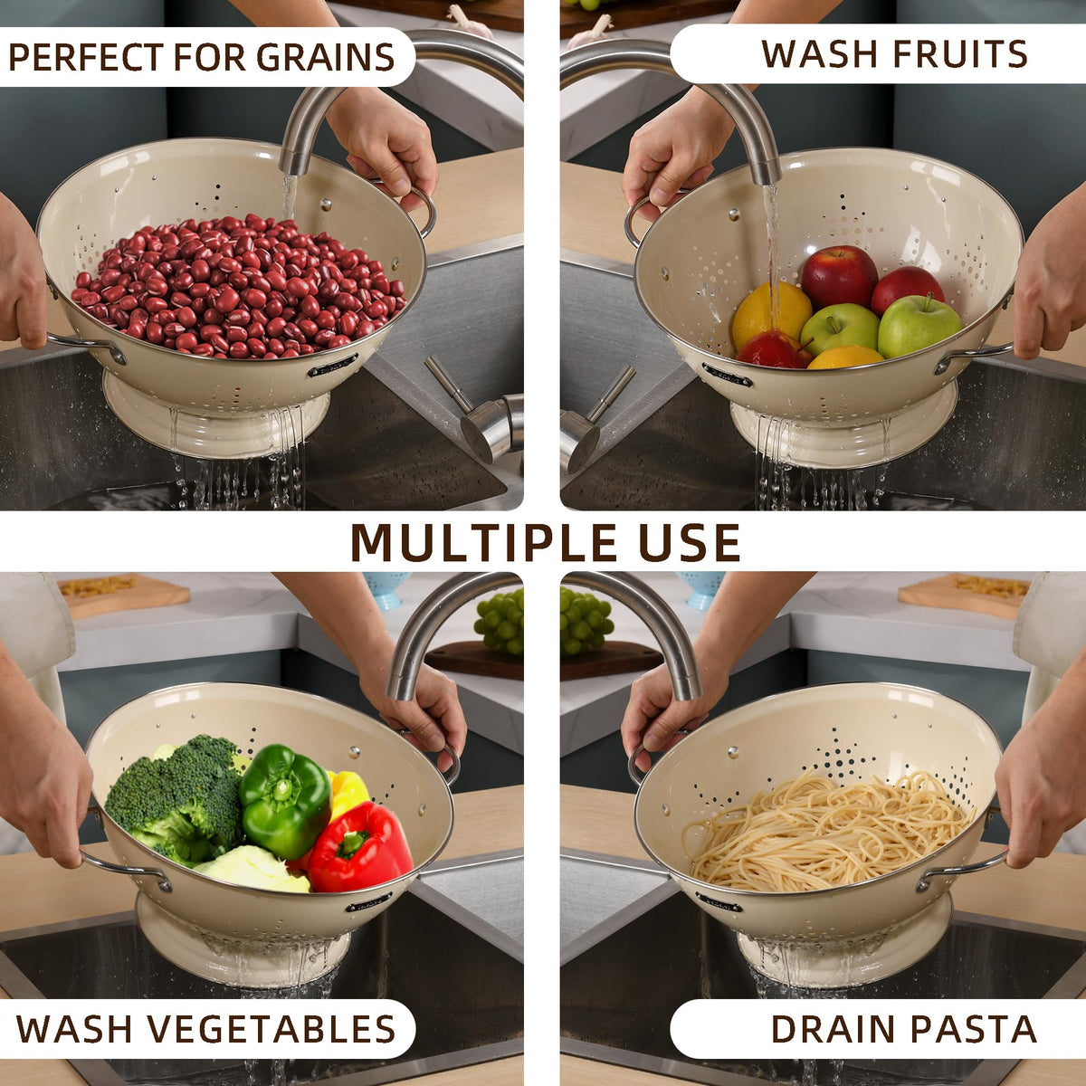 Metal Colander 2 Pack (2 Count)
