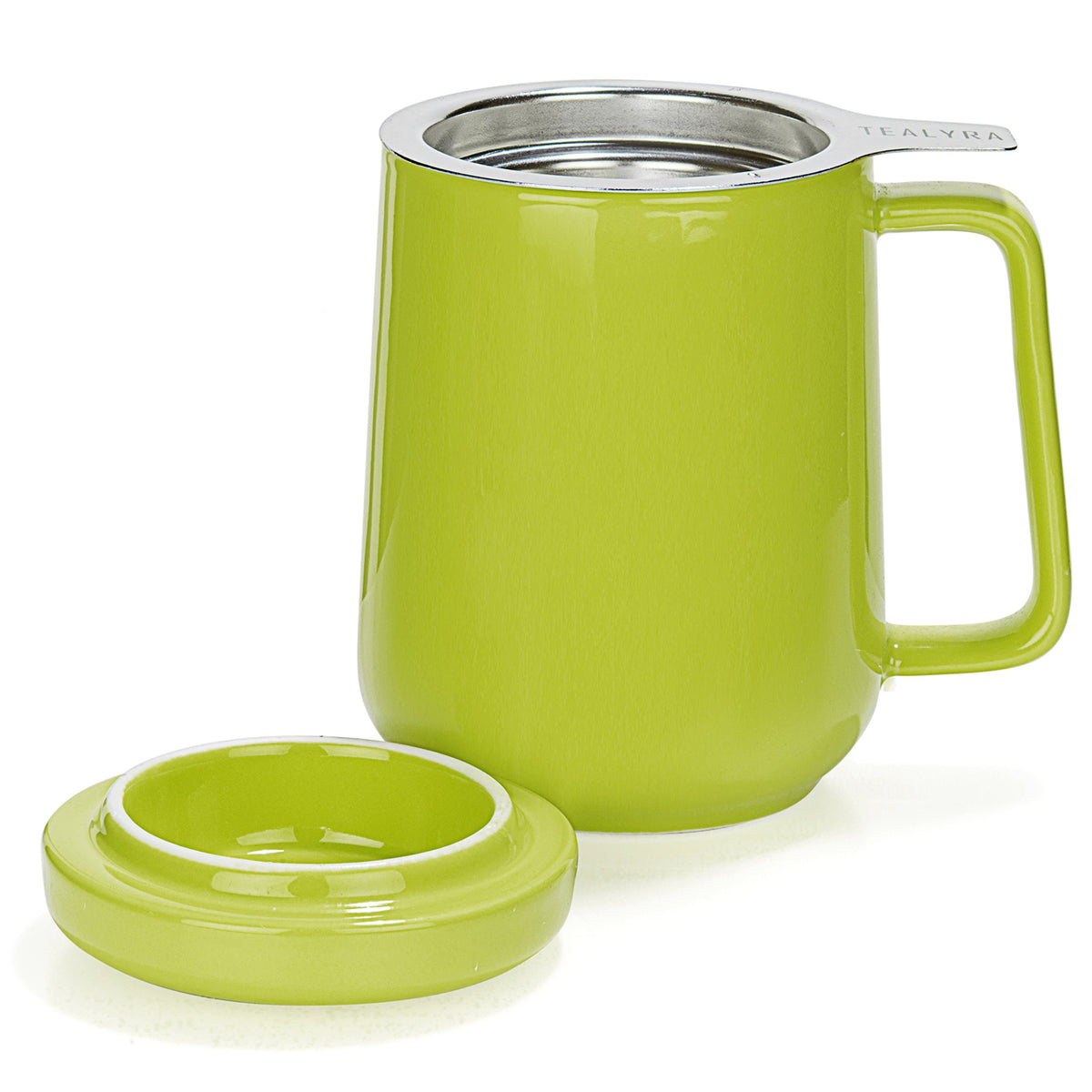 Peak Ceramic Lime Tea Cup Infuser