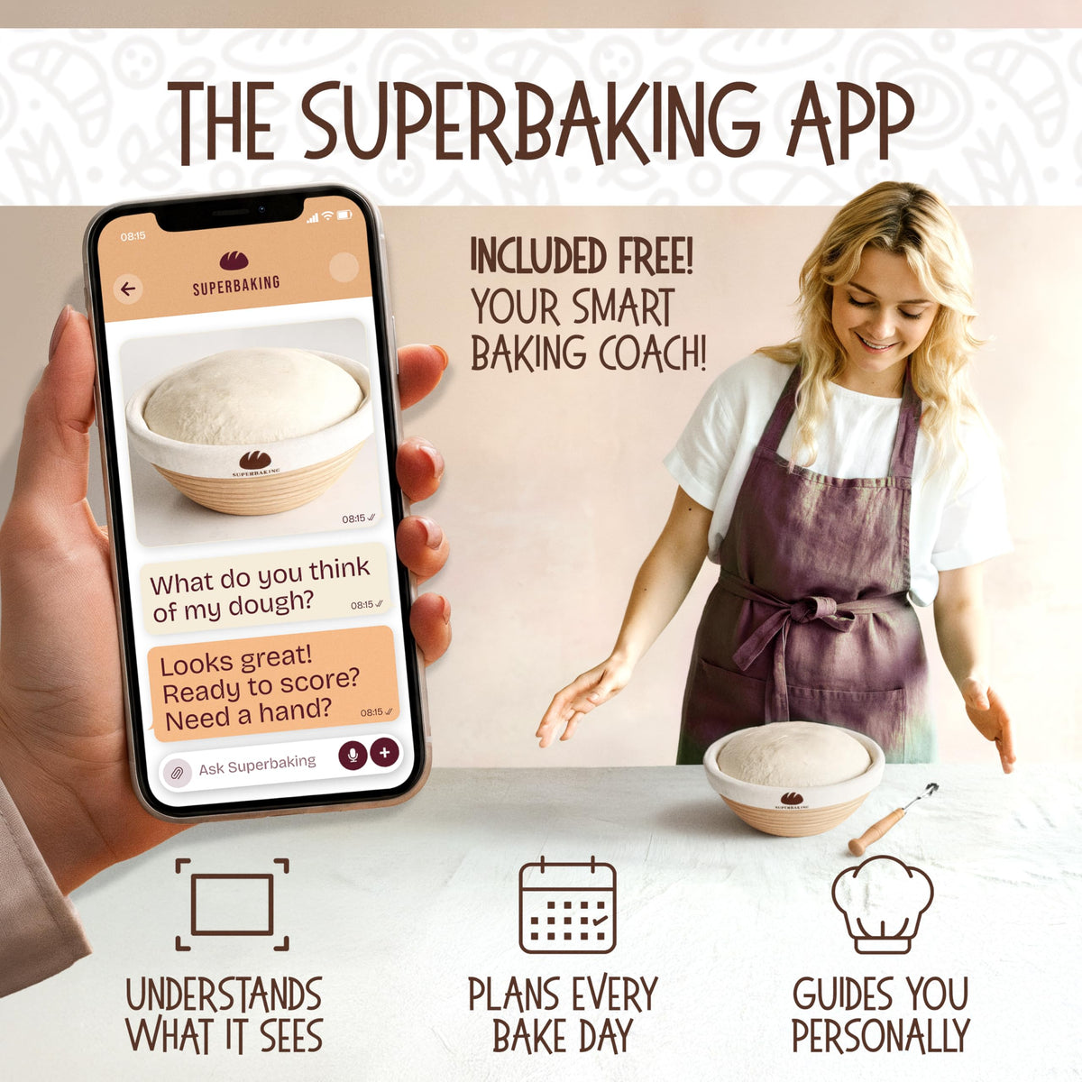 Sourdough Banneton Bread Proofing Basket