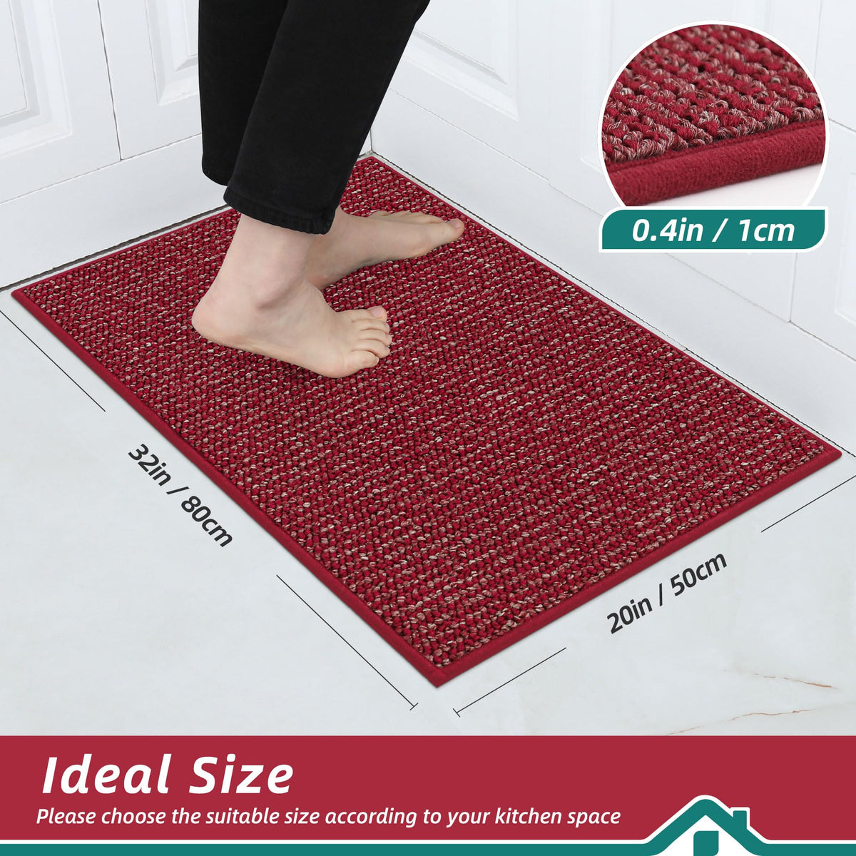 Kitchen Rugs 20"x32"