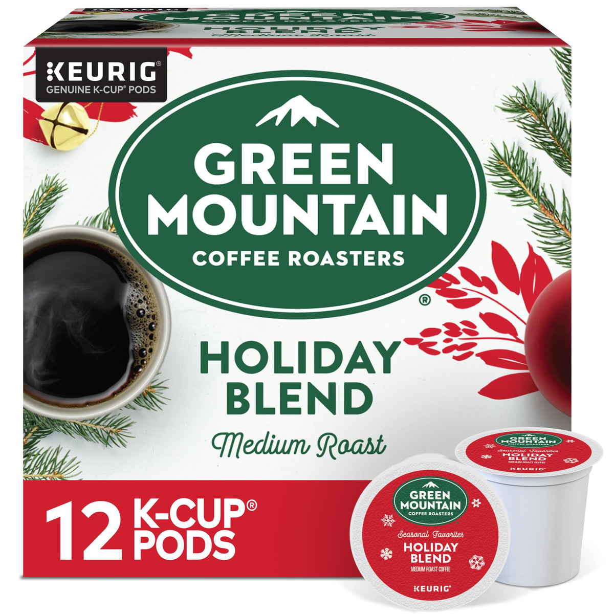 K-Cups, Holiday Blend, 12 Count