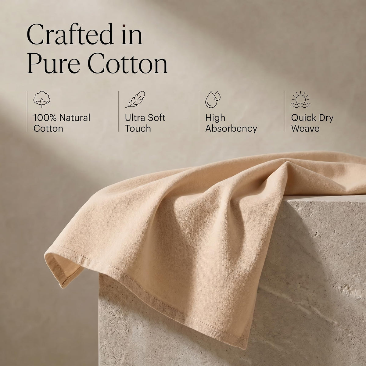 Kitchen Towels Cotton Dish Towels 20”x30” (6 Count)