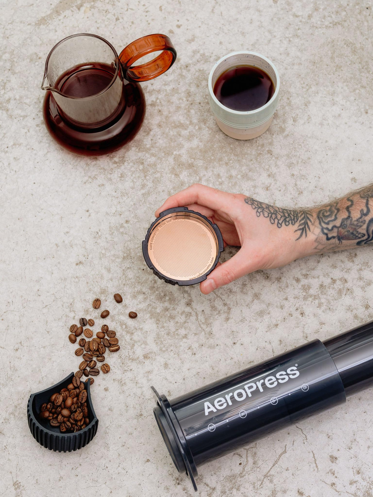 Filter for use in AeroPress Go