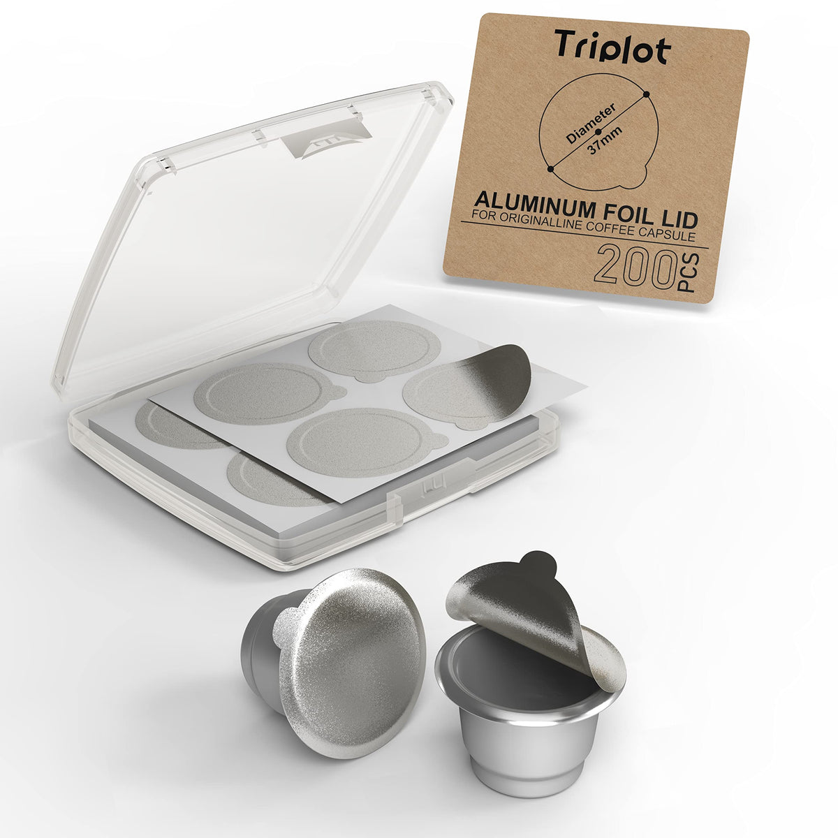 Aluminum Lids for Reusable Nespresso OriginalLines Capsule